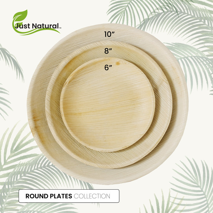 Just Natural Palm Leaf Bowl Round - 6" Square Plate